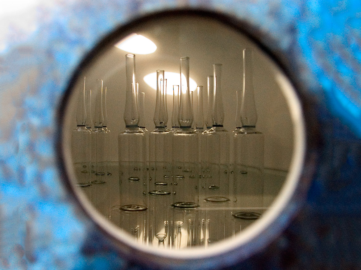 view of through one peephole of the Cabinet