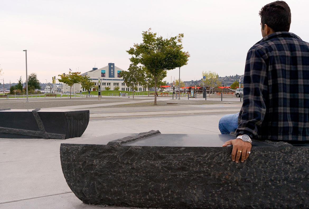 Artist-designed bench